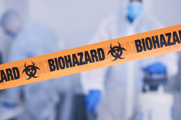 Professional Biohazard Cleanup technician working in White Marsh, MD